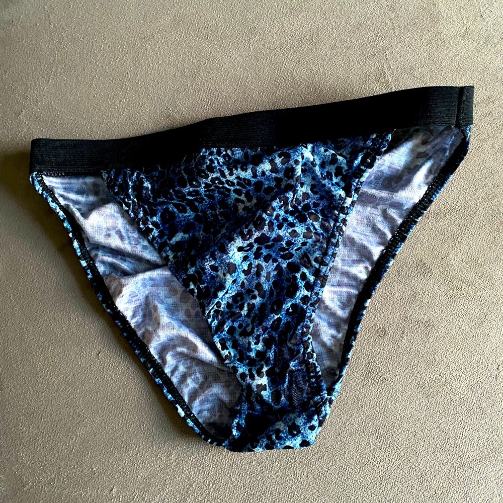 Men’s Leopard Print String Bikini Briefs